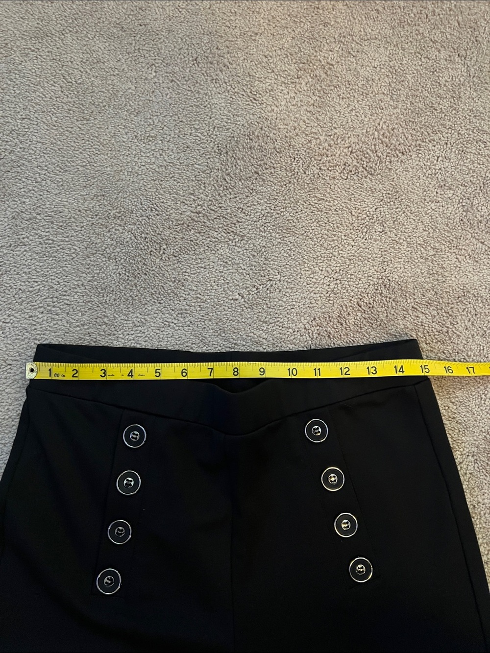 NWOT-Ellen Tracy Hi-Rise Black Wide-Leg Sailor Pants- size Medium, *never worn* - Picture 3 of 7